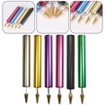 thumbnail image 2 of BUYISI 1Pc Leather Craft Edge Oil Pen Leather Dye Pen Applicator Paint Roller Tools For Leather Craft Diy Tools Rose Red, 2 of 5