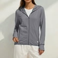 thumbnail image 2 of Baberdicy Dark Gray Women's Ice And Sun Protective Jacket Light And Breathable Cycling Jacket, M, 2 of 5