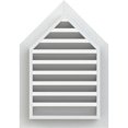 thumbnail image 4 of Ekena Millwork 24"W x 30"H Peaked Top Gable Vent (29"W x 35 3/4"H Frame Size) 14/12 Pitch: Functional, PVC Gable Vent w/ 1" x 4" Flat Trim Frame, 4 of 14