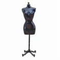 thumbnail image 1 of Corps de Mannequin Féminin (Noir) avec Décoration de Support Forme de Robe Corps Complet Robe d'Exposition Modèle de Couturière Présentoir à Bijoux, 1 of 5
