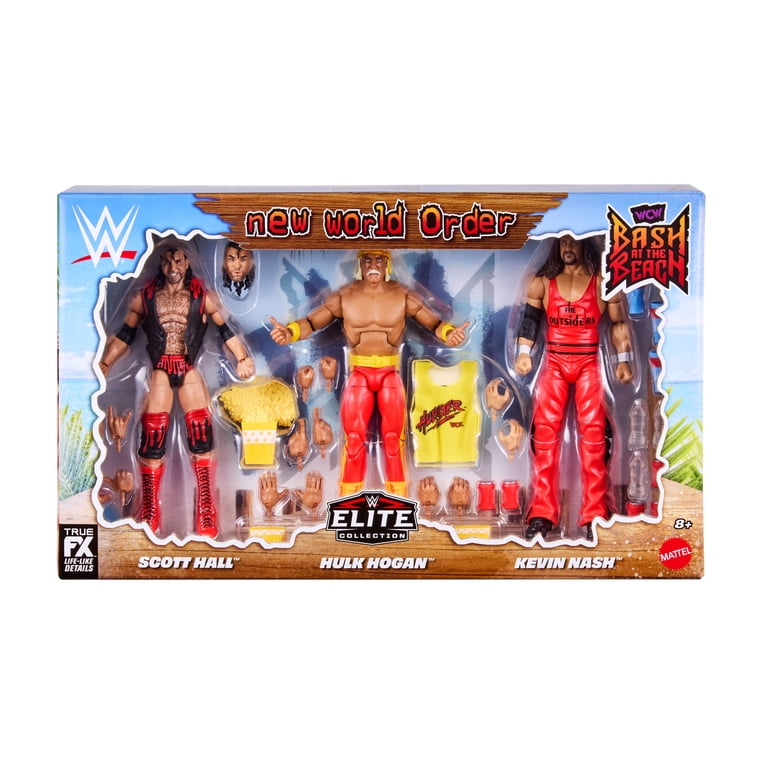 WWE Scott Hall, Kevin Nash, Hulk Hogan Elite Action Figures Set