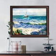 thumbnail image 6 of Seascape at Saintes Maries by Vincent Van Gogh Framed Wall Art Print, Nautical Wall Decor for Kitchen or Living Room, Home Decor Gift, 11x14, 2449, 6 of 7