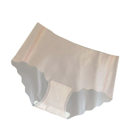Generic Women s Seamless Hipster No Show Invisible Ice Silk Stretch Underwears Pack Bikini Underwear Panty