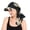 Bound Beige Flowers Black, variant on Chemo Headwear for Women Brim Visor Head Scarf Pre Tied Headwraps Lightweight Skull Cap