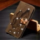 thumbnail image 1 of Funda De Teléfono Tipo Cartera De Piel Con Purpurina For Ip, 1 of 7