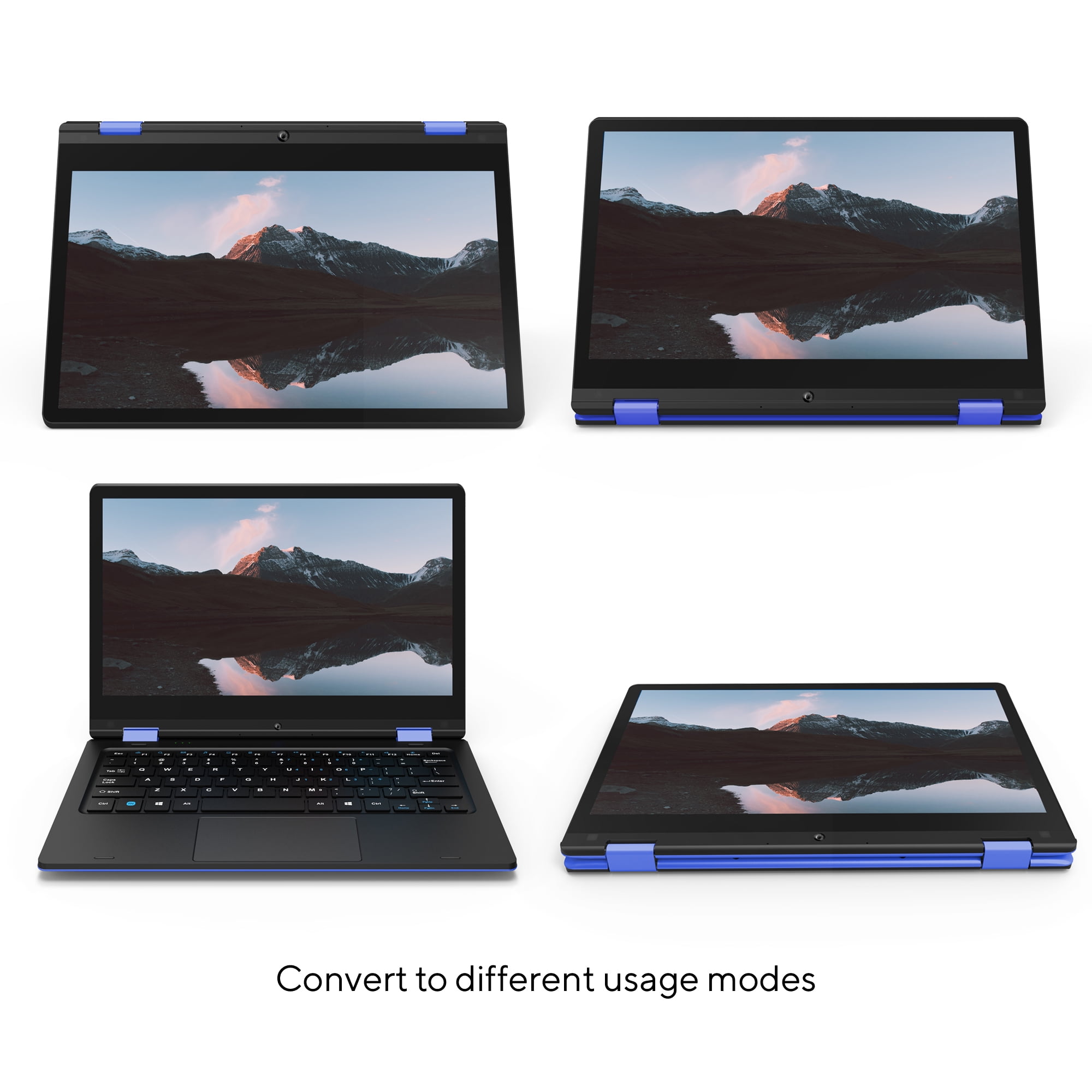Core Innovations 11.6" 720p Touchscreen Laptop, Intel Celeron N3350, 4GB RAM, 64GB HD, Windows 10, Blue, CLT1164BU