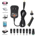 thumbnail image 2 of Universal AC/DC Adapter Multi-Voltage Regulated Switching Power Supply With 8 Selectable Adapter Plugs Multifunctional Voltage Adjustable Charging Adapter Universal AC DC Adapter, 2 of 8