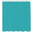 thumbnail image 3 of Stripes Shower Curtain, Nautical Themed Pattern of Simplistic Wavy Lines Symmetrical Maritime, Fabric Bathroom Set with Hooks, 69W X 84L Inches Extra Long, Sea Blue Seafoam White, by Ambesonne, 3 of 3