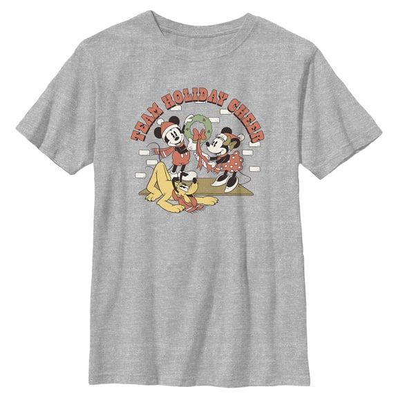 Boys Mickey & Friends Team Holiday Cheer T Shirt