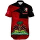 thumbnail image 2 of Camisas hawaianas con estampado 3D para hombres, camisas con escudo de armas de la bandera de Haití y Croacia, camisetas casuales de moda para niños, ropa de calle para mujeres, 2 of 5