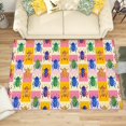thumbnail image 1 of 4x5 Rug, Bug Rug Washable Non Slip Soft for Living Room Bedroom, Kids Insect Area Rug, Cute Insects Carpet, Bug Home Decor & Gifts, 1 of 7