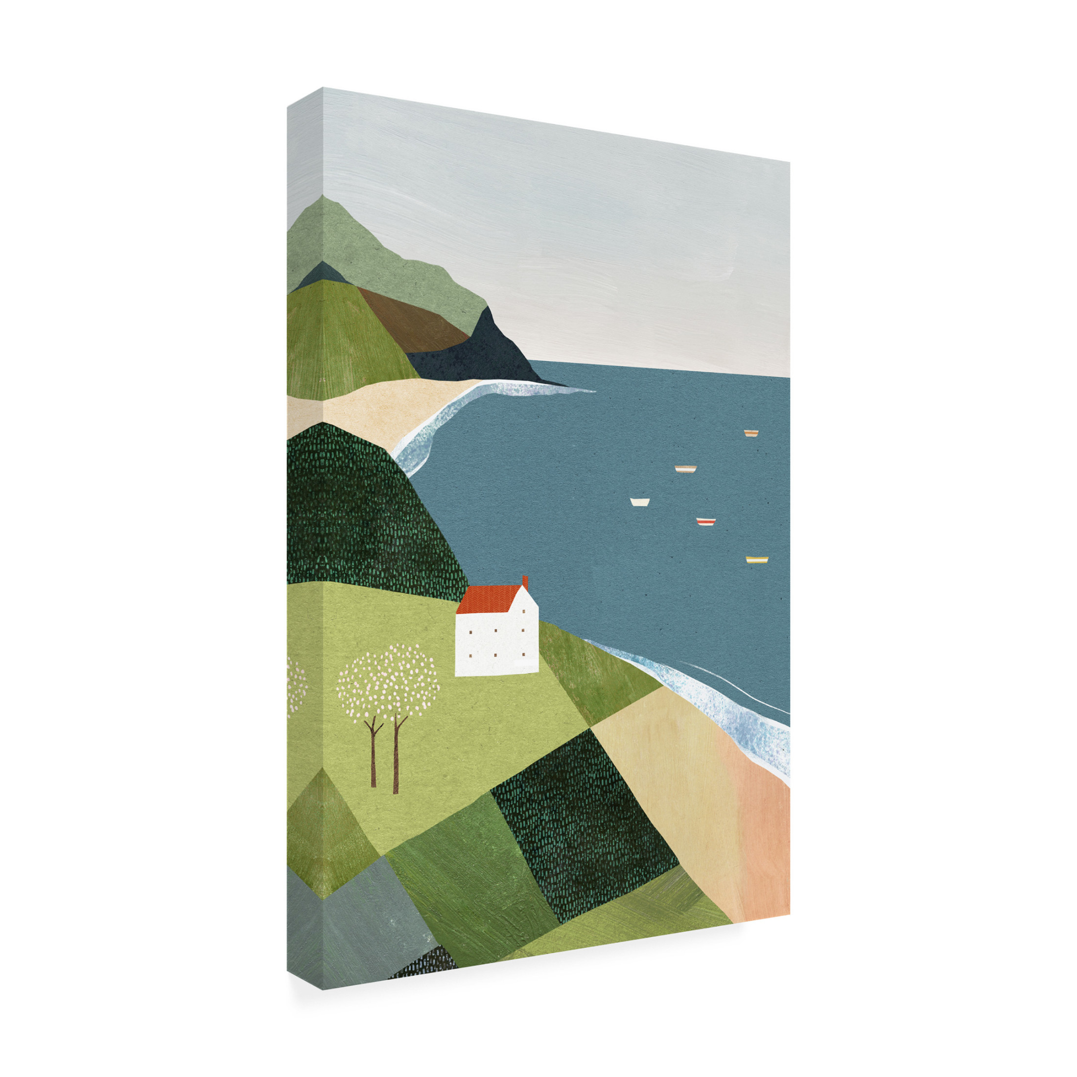 Trademark Fine Art longwayhome House on the Cliff Canvas Wall Art