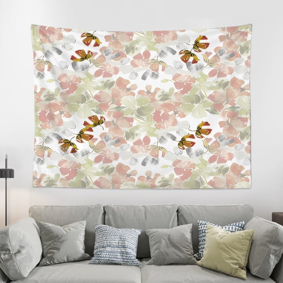 FHENF Wall Tapestry, Botanical Plant Tapestry Waterproof for Bedroom