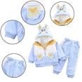 thumbnail image 2 of MXIEZI Toddler Kids Fall Winter Padded Outfit for Baby Boys Corduroy Jackets Pants 2PCS Set Clothes Infant Boys Long Sleeve Hoodie Fleece Sweatshirt Pants for 6 Months-4 Years, 2 of 9