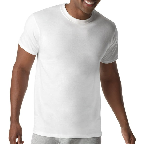 Hanes - Big Men's X-Temp Comfort Cool White Crewneck 5 Pack Undershirt ...