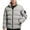 Light Gray, variant on Men's Down Jackets Fall Winter Stand Collar Zip Up Puffer Jacket Casual Down Jacket Solid Color Parka Padded Outwear Relaxed Fit Jackets for Men Black L