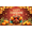 3A, variant on Decorative Design Happy Thanksgiving Banner Colorful Theme Autumn Leaves Harvest Turkey for Family Gathering Seasonal Celebration Indoor Decoration