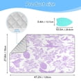 thumbnail image 2 of Ironing Mat Portable Ironing Blanket for Table Top Travel Ironing Pad for Washer Dryer 27.6" x 47.2" Lilac Floral Motifs, 2 of 6