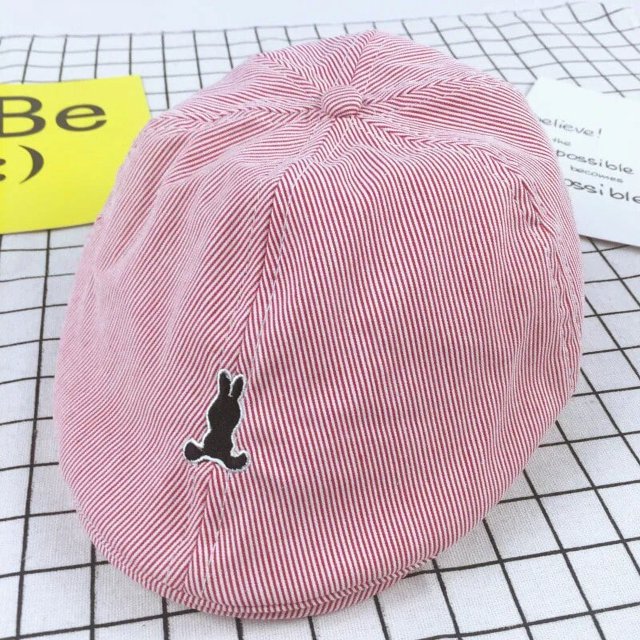 Gorros de estilo clásico a rayas para bebé, gorras de béisbol para niños pequeños a la moda, boinas de primavera y verano, envío directo