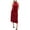 Fire Red, variant on Bar III Women's Dress Halter-Neck Side-Slit Velvet Textured Bow Red X-Large New