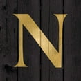 thumbnail image 2 of Harbick, N. 20x20 White Modern Wood Framed Museum Art Print Titled - Gold Alphabet N, 2 of 4