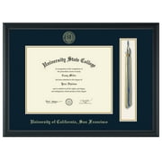 Framerly Officially Licensed for University of California San Francisco - Gold Embossed Tassel Diploma Frame - Document Size 11" x 8.5"
