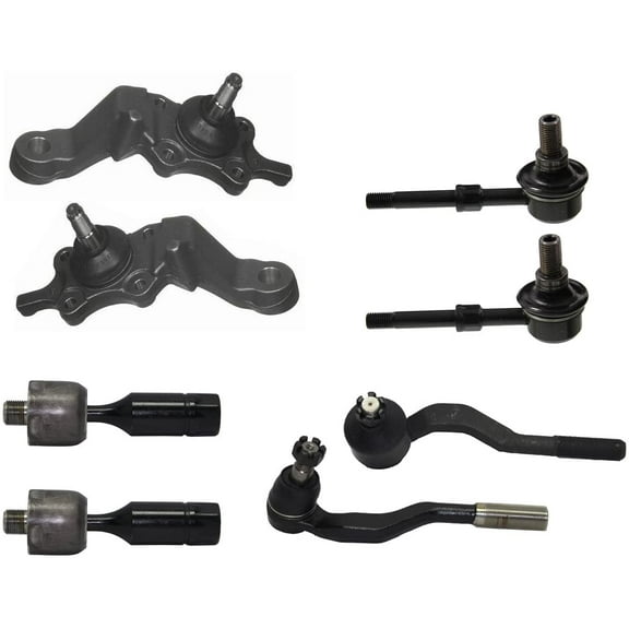 Detroit Axle - 8pc Front Lower Ball Joints, Sway Bars, Inner Outer Tie Rods Kit Replacement for 1995 1996 1997 1998 1999 2000 Toyota Tacoma 4x4 - [1998-2000 Toyota Tacoma Pre-Runner]