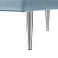 thumbnail image 6 of Nicole Miller  Posh Living Darian Velvet Bench, Blue & Chrome, 6 of 10