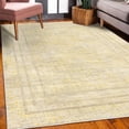thumbnail image 3 of Geometric Decorative Rug, Grunge Look Inspired Cubic Themed Squares Modern Concept Shapes, Quality Carpet for Bedroom Dorm and Living Room, 6 Sizes, Pastel Yellow, by Ambesonne, 3 of 4