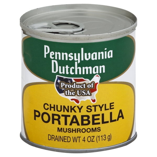 Pennsylvania Dutchman Mushrooms Chunky Style Portabella 4 oz. Can