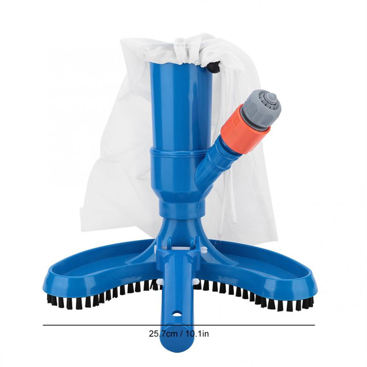 Qswokerr Portable Pool Vacuum Jet Underwater Cleaner for Above Ground Pool,Spas,Ponds /& Fountains Jet Vac Vacuum Cleaner w//Brush Pole Leaf Bag for Above Ground Pool