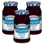 (3 pack) (3 Pack) Smucker's: Blueberry Sugar Free Preserves, 12.75 oz