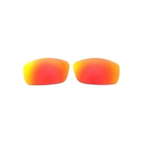 Walleva Fire Red Polarized Replacement Lenses for Ray-Ban RB3498 61mm Sunglasses