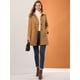 thumbnail image 4 of Abrigo de invierno medio largo Allegra K Caqui M para mujer, 4 of 6