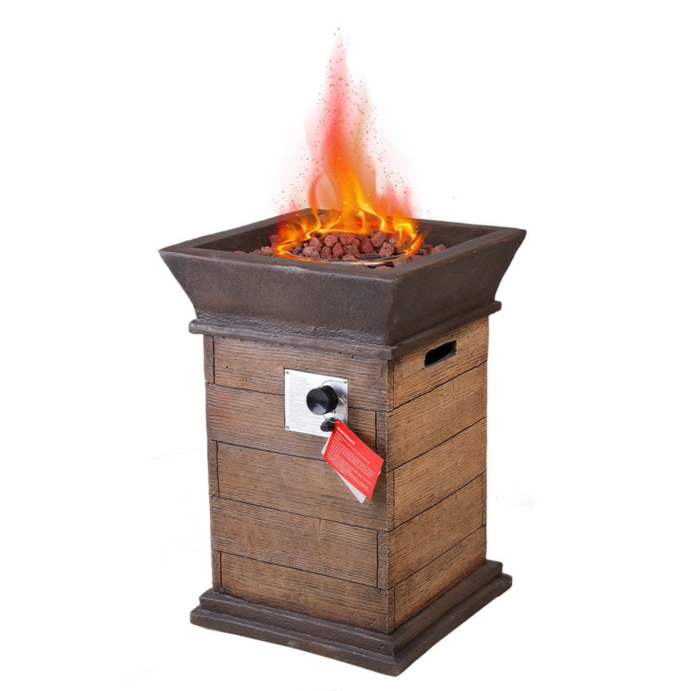 Kepooman Outdoor Adjustable Flame for Outside Patio Propane Gas Fire Pit Table with Auto-Ignition Fire Pit Kepooman Outdoor Adjustable Flame for Outside Patio Propane Gas Fire Pit Table with Auto-Ignition Fire Pit
