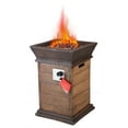 thumbnail image 2 of Canddidliike Outdoor Patio Square Propane Gas Fire Table with Auto-Ignition Fire Pit, Adjustable Flame - Ceramic Tile, 2 of 6