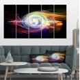 thumbnail image 1 of Design Art - Vagues Lumineuses en Particules sur Noir, 1 of 3