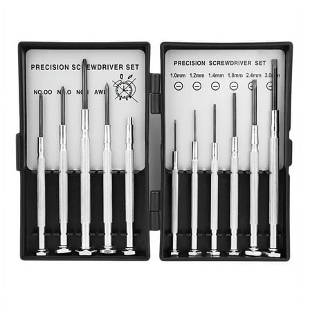 11PCS Small Precision Screwdriver Set, Mini Screw Driver Set Kit, 6 Different Sizes of Flat- -Screwdrivers