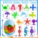 thumbnail image 5 of Bath Toys Tidesiok, 32 unidades, ventosa Ocean Animal para niños, 5 of 6