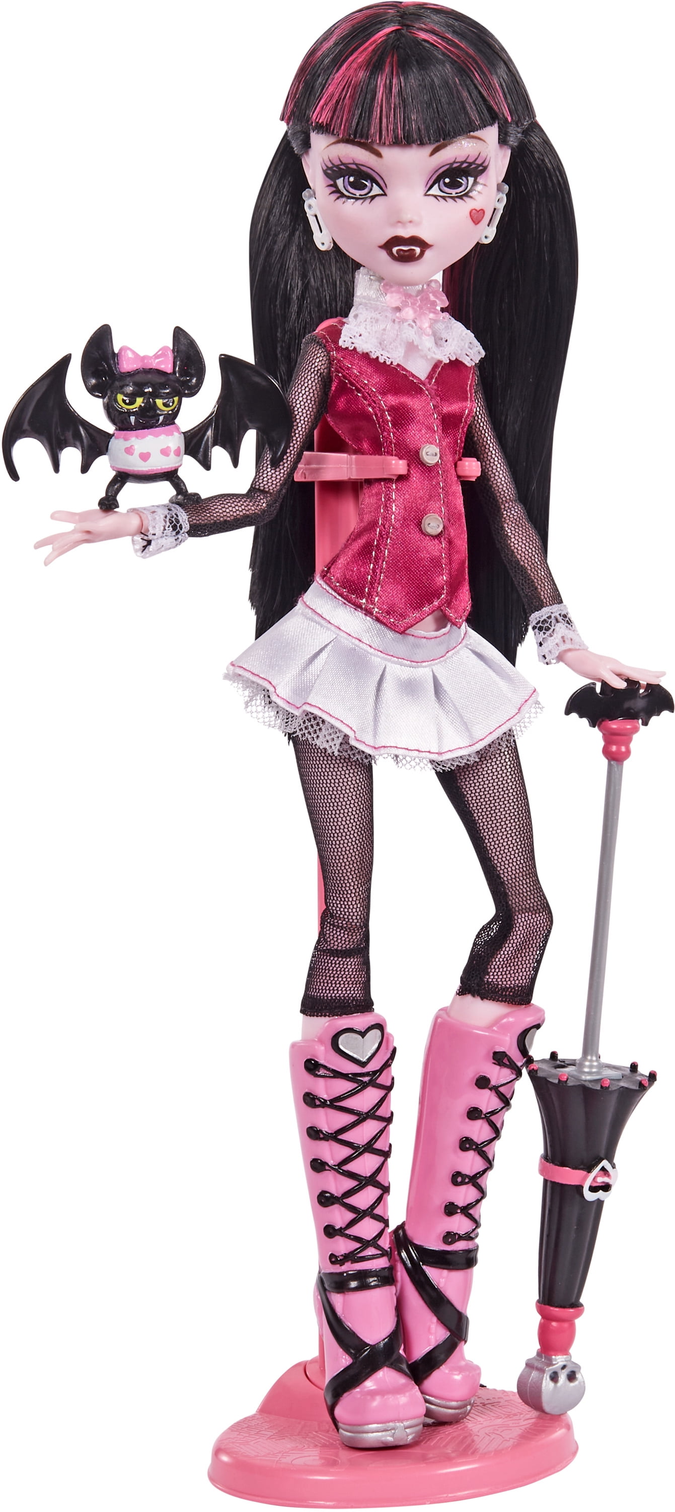 Monster High Draculaura Reproduction Doll with Doll Stand & Accessories, New 2022
