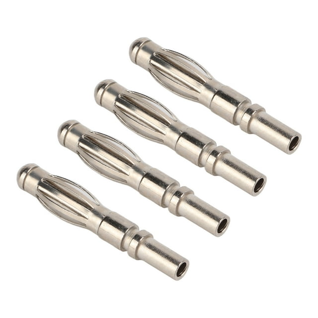 Conector banana niquelado, 20 piezas 21.120 4 mm Conector banana de cobre Conector macho Conector banana Construido para durar