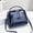 Dark Blue, variant on Crocodile Pattern Patent Leather Handbag - Timeless Retro Style Square Shoulder Bag with Adjustable Crossbody Strap for Versatile Wear - Durable Faux Leather for Women