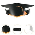 thumbnail image 2 of Fovewise 36pcs Paper Graduation Hats Diy Grad Caps For Graduation Party Supplies Adjustable Elastic Band Diy Grad Caps For Secure Fit, 2 of 8