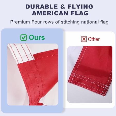 AREVTOVIS AMERICAN FLAG 3X5 OUTDOOR HEAVY DUTY – US USA FLAG 3X5 OUTDOOR, AMERICAN FLAG, AMERICAN FLAGS 3X5 FOR OUTSIDE EMBROIDERED ALL WEATHER UNITED STATES FLAG