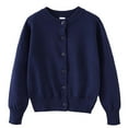 thumbnail image 1 of Suéter abrigo para niño y niña, cárdigan de punto para otoño e invierno, chaqueta informal de color liso, abrigo para niño, 1 of 8