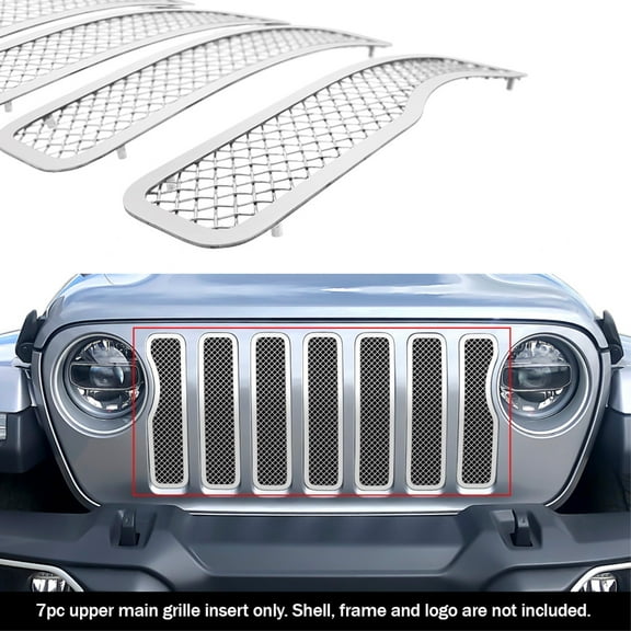 2020-2021 Jeep Gladiator Stainless Steel Polished Finish 1.8 Mm Wire Mesh Mesh Grille