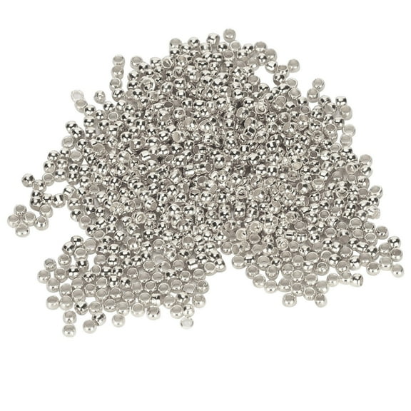 500Pcs Crimp Beads Round Spacer Loose Stopper Terminators Tips for Necklace Bracelet
