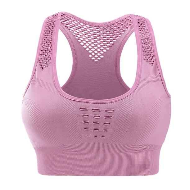  JEMINAY Ribbed Bralettes for Women Yoga Sport Bras Wireless  Sleep Bras with Removable Pads 3 Pack,Pink+Blue+Purple,S : Clothing, Shoes  & Jewelry