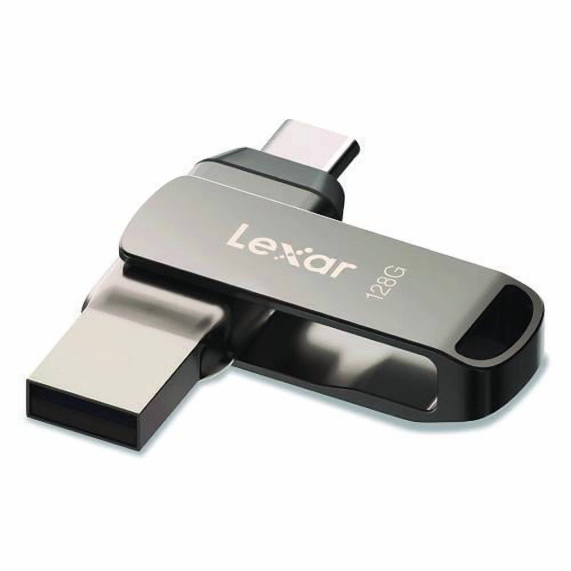 JumpDrive D400 USB 3.1 Flash Drive, 128 GB, Titanium | Bundle of 2