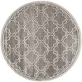 thumbnail image 1 of Safavieh Amherst Tapis Rond Intérieur Extérieur, Gris, 7 Pieds, Tissé à la Machine, Polypropylène, 1 of 2